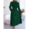 Summer Chic Cross V-Neck A-Line Pleated Maxi Dress for Women