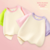 Kids Striped Color Block T-Shirt for Girls
