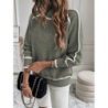 Women's Knitted Sweater Set Long Sleeve High Neck Top Casual Loose Knitwear