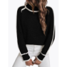 Women's Knitted Sweater Set Long Sleeve High Neck Top Casual Loose Knitwear