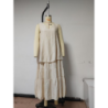 Spring New Arrivals Cotton Linen Women Loose Maxi Dress