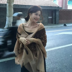  Leopard Print Long Wrap