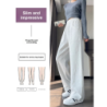 Dark Plum Banana Wide Leg Pants Women Winter Fall Long Sleeve High Waist Fleece Joggers