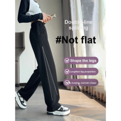 Dark Plum Banana Wide Leg Pants Women Winter Fall Long Sleeve High Waist Fleece Joggers