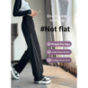 Dark Plum Banana Wide Leg Pants Women Winter Fall Long Sleeve High Waist Fleece Joggers