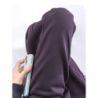 Dark Plum Banana Wide Leg Pants Women Winter Fall Long Sleeve High Waist Fleece Joggers