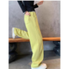 Dark Plum Banana Wide Leg Pants Women Winter Fall Long Sleeve High Waist Fleece Joggers