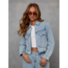 Windy Spring Fashion Casual Loose Women's Denim Jacket Pants Set
