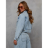 Windy Spring Fashion Casual Loose Women's Denim Jacket Pants Set