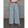 Windy Spring Fashion Casual Loose Women's Denim Jacket Pants Set