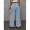 Windy Spring Fashion Casual Loose Women's Denim Jacket Pants Set