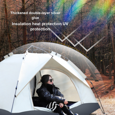 3-4 Person Automatic Tent Outdoor Family Use Sunscreen Insect Repellent Indoor Small House for Adults and Children