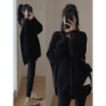 Pink Crewneck Sweater Women's New Fall Outfit Korean Style Atmosphere Aesthetic Top