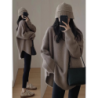 Pink Crewneck Sweater Women's New Fall Outfit Korean Style Atmosphere Aesthetic Top