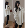 Pink Crewneck Sweater Women's New Fall Outfit Korean Style Atmosphere Aesthetic Top