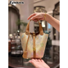 Non-Traditional Songjin Embroidery Needlework Pink Bucket Bag New Lightweight Luxury Chinese Style Versatile Basket Handbag