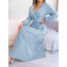 Summer Chic Cross V-Neck A-Line Pleated Maxi Dress for Women